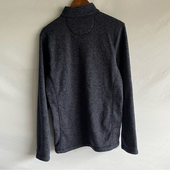 Men's Woolrich Navy Blue 1/4 Zip Fleece Pullover Jacket - Picture 6 of 8